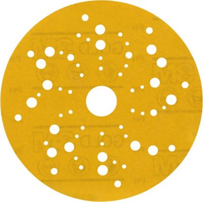 3M 09290 Hookit™ Gold Abrasive Disc, 6 in, 600 grade, Dust-Free, 100 Discs/Carton, 4 Cartons/Case