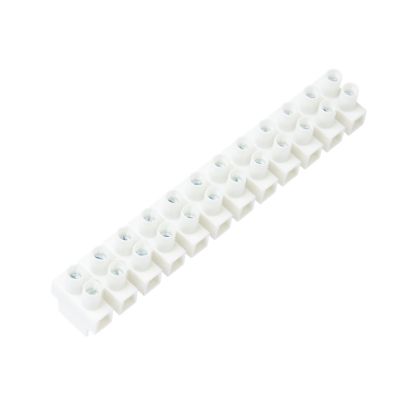 Molex 39100-2012 terminal strip with 12 gang connections, ideal for efficient 30 amp electrical distribution.