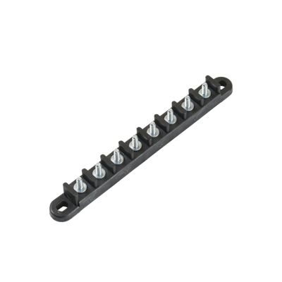Eaton Bussmann C4559-6 Terminal Block featuring six zinc-plated steel studs for efficient electrical connections.