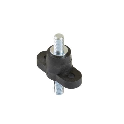 Black Eaton Bussmann C4044 feed-thru panel mount junction block with stud design.