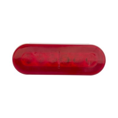 Oval red LED light with 22 diodes for stop, tail, and turn signal functions.