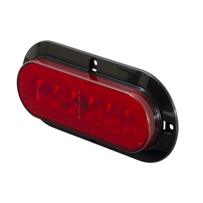 Red surface mount LED light with 22 diodes for stop, tail, and turn signal applications, hard-wired design.