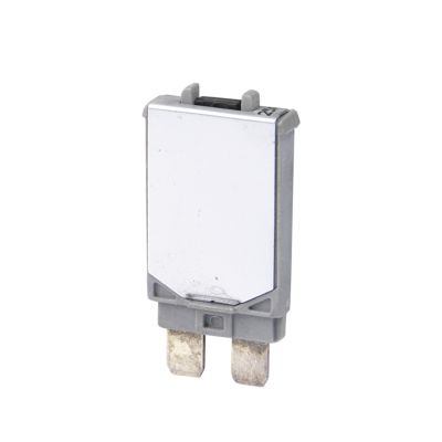 Manual reset ATC-type circuit breaker with blade style design, 10 amp capacity, featuring a compact and durable form.