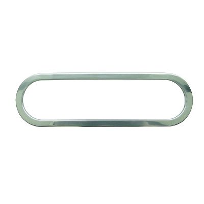 Stainless steel snap-on trim ring by Optronics, sleek and durable design, perfect for enhancing vehicle aesthetics.