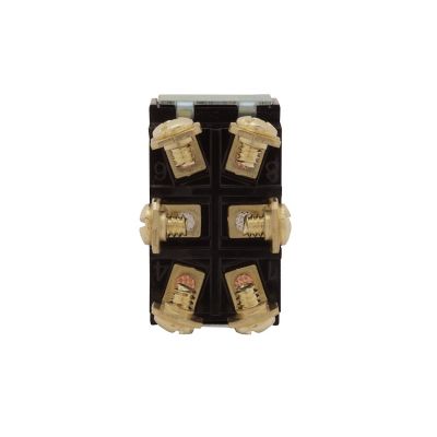 Heavy-duty DPDT toggle switch with multiple screw terminals, showcasing durable construction and reliable connectivity.