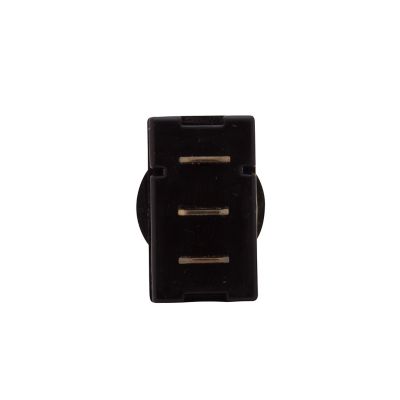 Illuminated Wedge Toggle Switch with black casing, featuring three visible connectors for electrical applications.