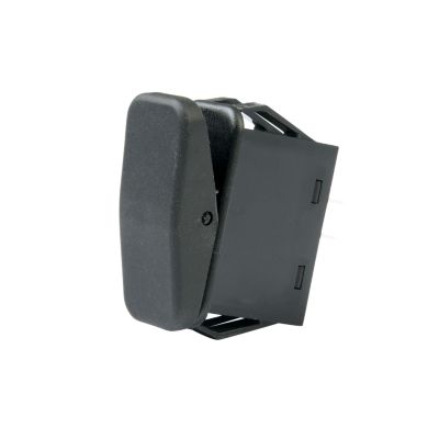 Black SPST On-Off Surf 'N Turf Guardian Series Rocker Switch, durable and ergonomic design, ideal for versatile applications.