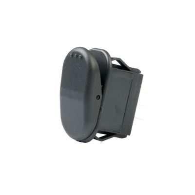 Black DPDT On-On Rocker Switch with sleek design and durable build, ideal for Surf 'N Turf applications.