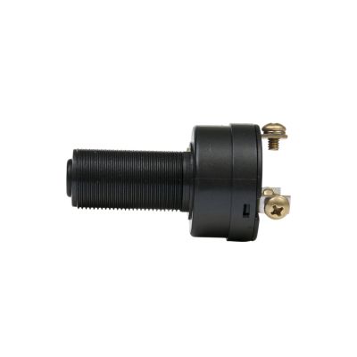 Marine ignition switch with three screw terminals, side view, showcasing durable black housing suitable for boats.