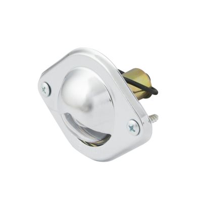 Chrome Optronics LP71CB license lamp designed for GM/GMC trucks, featuring a sleek, durable design with visible screws.