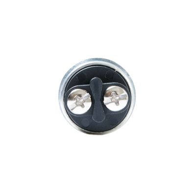 Heavy-duty metal plug connector with dual screw attachments and a secure locking mechanism.