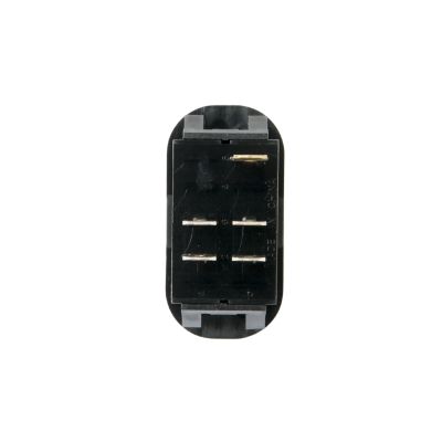 Illuminated Surf N Turf rocker switch, DPST design, showcasing rear connectors and modern black casing.