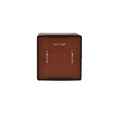 Heavy duty 3-pin flasher unit with a brown casing, designed for alternating signals in automotive applications.
