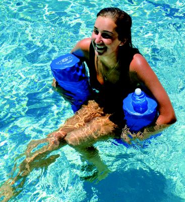 POOL NOODLE W/ CUP HOLDER BLUE 6.5′