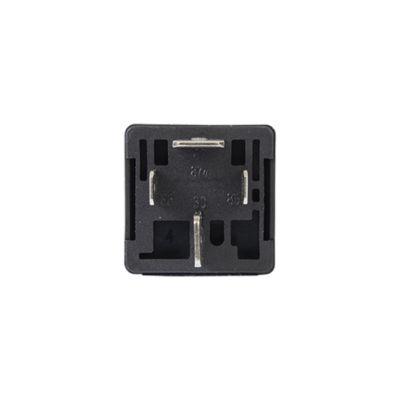 NO Picker Relay with 80 Amp capacity, featuring a square design and metal prongs for electrical connectivity.