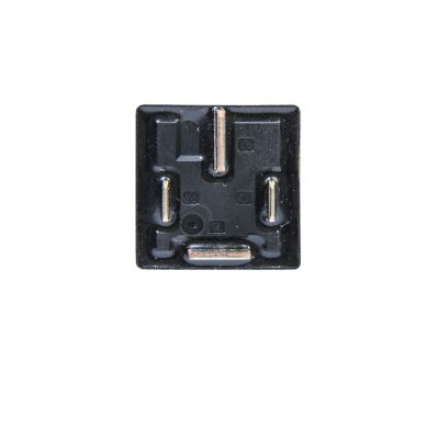 Four-pin relay featuring a normally open design for 12V DC applications, suitable for high power circuits.