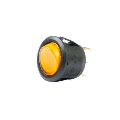 Illuminated Round Rocker Switches - SPST, DC Rated | Del City