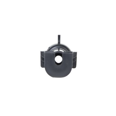 Weather Pack Male connector end-on view, showcasing its robust design and sealing feature for weather-resistant connections.
