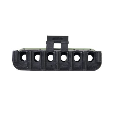 Black Weather Pack Female connector with multiple openings and a durable design, suitable for automotive wiring solutions.