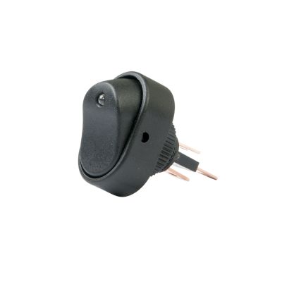 SPST On-Off LED Illuminated Rocker Switch, Surface Mount, Blue, DC ...