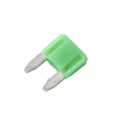 Green Littelfuse SmartGlow LED MINI Indicator Fuse, 30 Amp, ideal for automotive electrical systems.