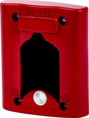 Red Sure Eject Cover by Blue Sea Systems, featuring durable design for 15A/20A 120VAC applications.