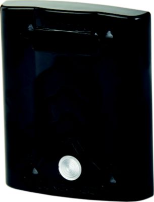 Black Sure Eject Cover by Blue Sea Systems, showcasing compact design for 15A/20A, 120VAC applications.