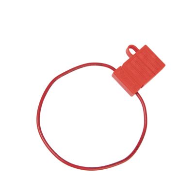 ATC/ATO Water Tight Fuse Holder, Red w/ Red Leads, 16 Ga, 10 Amp