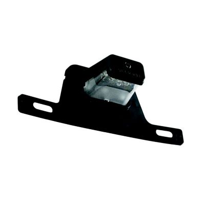 LED surface mount license plate light with a plastic bracket, featuring a sleek and durable design for vehicle applications.