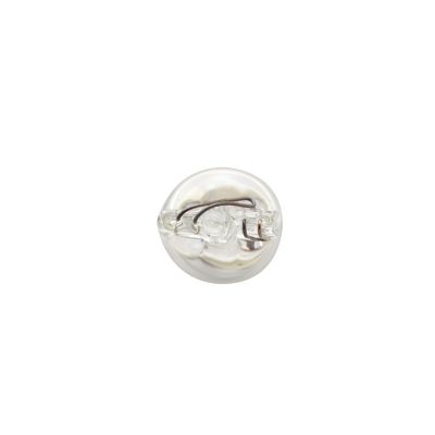 Clear bulb with wedge base, ideal for 12V systems. Transparent design and compact form enhance light output efficiency.