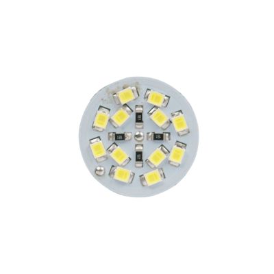 LED Back-Up Light with Alarm featuring multiple bright yellow LEDs in a circular arrangement on a white base.