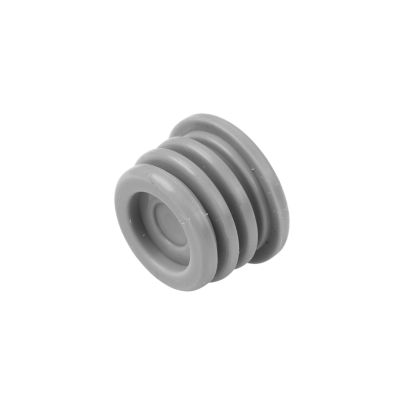 Gray Littelfuse LTX Series MIDI cable seal with grooved design, shown without cable.
