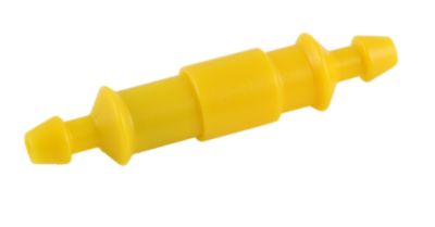 Yellow AGC adjustable fuse holder for 30 amp applications, featuring a streamlined design for 18-12 gauge wiring.