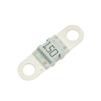 Gray Littelfuse 153.7010.6152 MIDI fuse featuring dual metal ends and a central 150 amp marking.