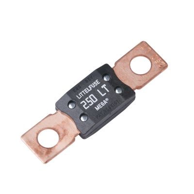 Littelfuse MEGA Low Temp Fuse, 250 Amp, features durable contacts, optimized for high-performance electrical systems.