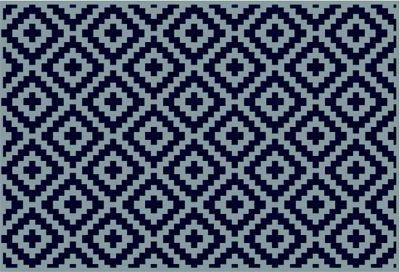 Solera 2024048079 All Weather Patio Mat 8x12, Blue Grey