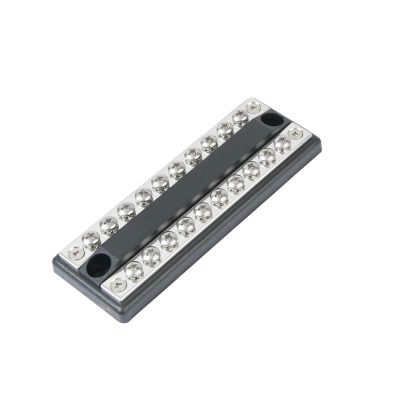 Blue Sea Systems Dual Common BusBar with multiple connectors, ideal for electrical distribution and marine applications.