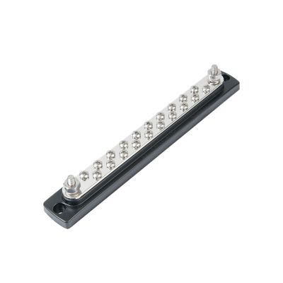 Blue Sea Systems 2302-BSS, common busbar, 20 terminals for efficient electrical distribution, durable design.