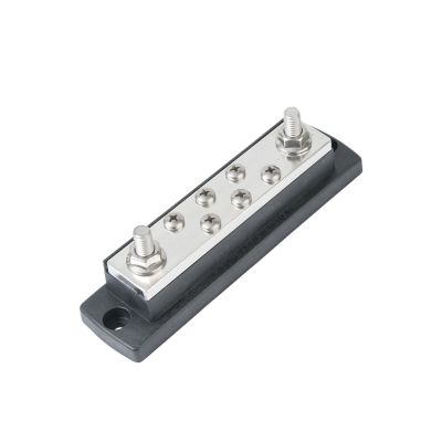 MaxiBus Bar from Blue Sea Systems with multiple screws, designed for high-current electrical connections.