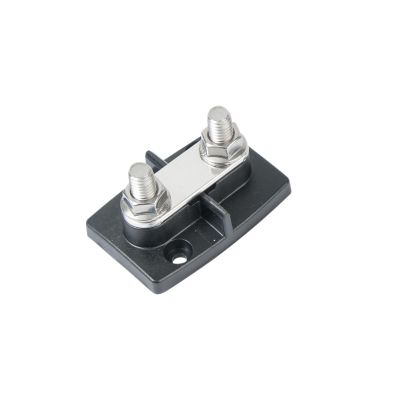 Blue Sea Systems Dual BusBar with two studs, suited for 200 Amp applications, features a compact and robust design.