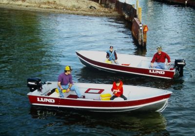 Lund Boat's First Pro-V Tournament Fishing Boat, 1988