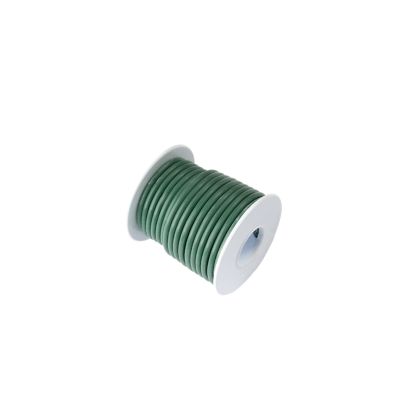 Green 16 gauge primary wire on a white spool, ideal for automotive and electrical projects, compact and budget-friendly.