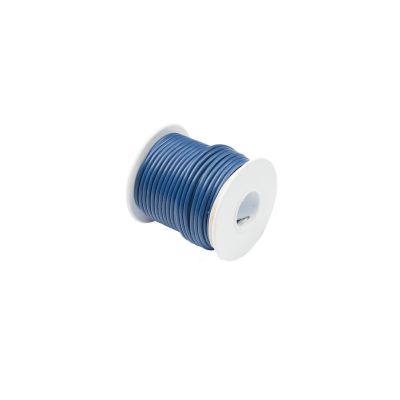 Blue Thrifty Spool of wire with a sleek design and durable construction, ideal for cost-effective electrical projects.