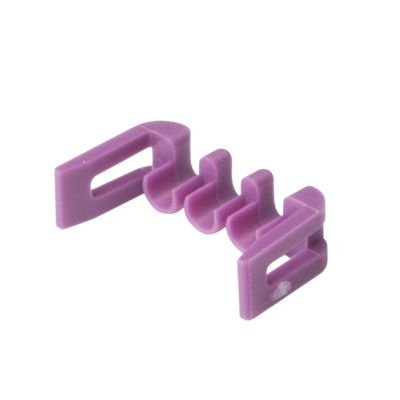 Purple Aptiv GT 150 3-Way TPA connector piece, showcasing its unique design for automotive applications.
