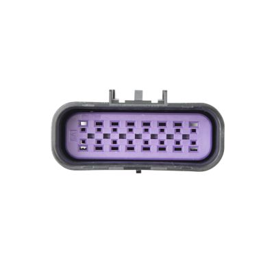GT 150 male housing connector featuring a 14-way and 16-way configuration with a durable purple and black design.