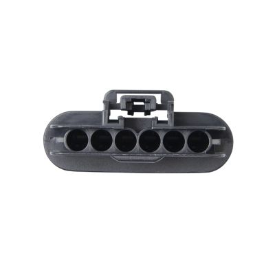 GT 280 Female Housing connector with six round slots, ideal for secure multi-way electrical connections.