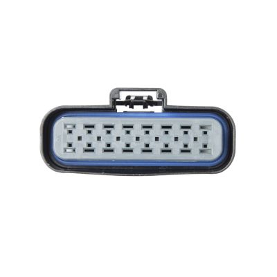 Female housing connector, featuring multiple slots for electrical connections, suitable for 14-way and 16-way configurations.