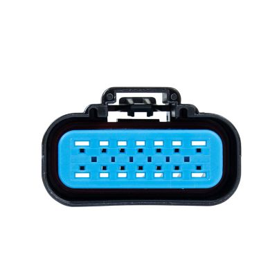 14-way blue GT 150/280 mixed series female housing connector, designed for reliable electrical connections in various applications.