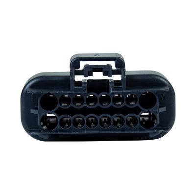 Black GT 150/280 Mixed Series Female Housing with 16-way connector design.