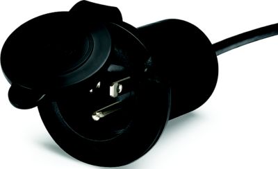 Black Univeral AC Plug Holder +